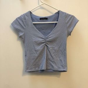 Baby Blue V-Neck Top